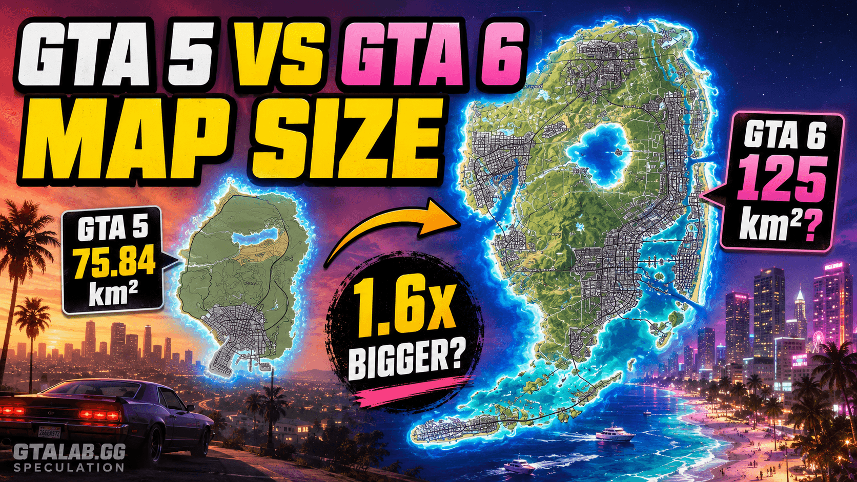 GTA 6 Map vs GTA 5: How Much Bigger Could Leonida Be Than Los Santos?