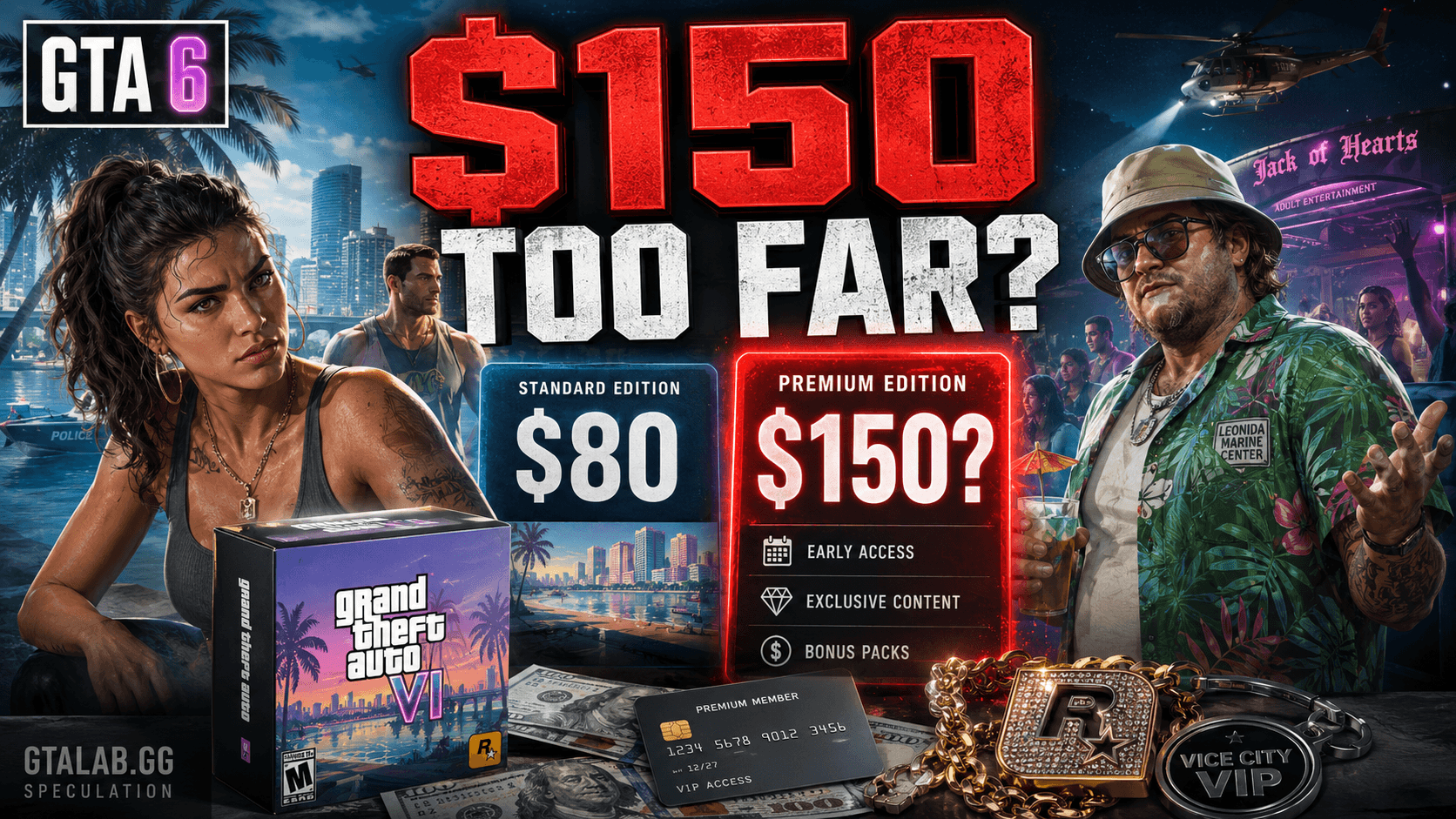 GTA 6 가격 에디션: $150 티어가 넘어서면 안 되는 선일까?